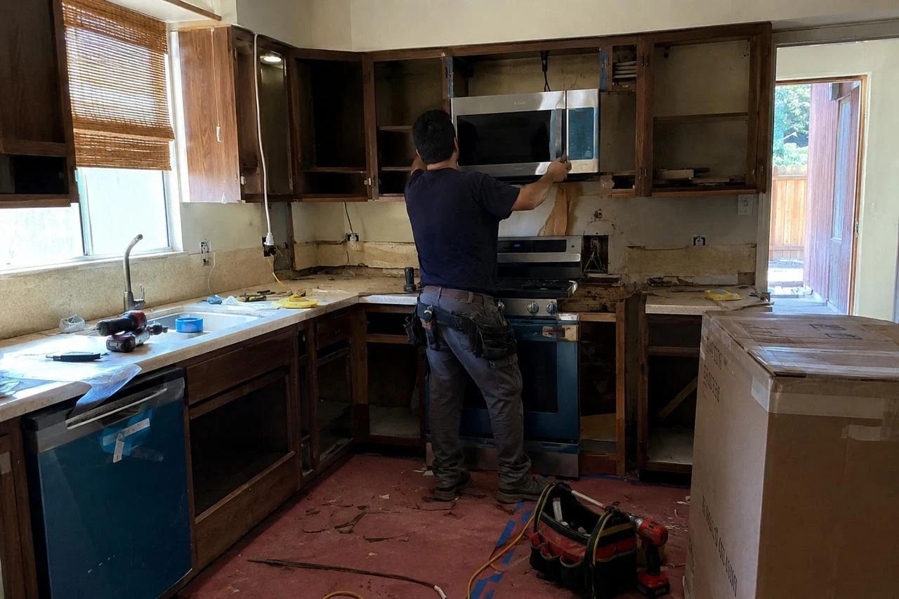 Appliance repair in a Newport Beach kitchen